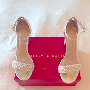 White Satin Shoe